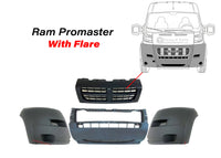2014-2018 Ram ProMaster 1500 2500 3500 Front Bumper With Side Flares Upper Center Grille