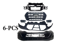 2021 2022 2023 Ford Transit 150 250 350 350HD Front Bumper Upper Lower Cover Grille Honeycomb Inner Bracket & Fog Light Cover 6-PCS