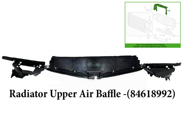2018 2019 2020 2021 Chevrolet Equinox GMC Terrain Radiator Upper Cover ( Air Baffle )