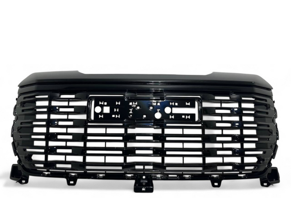 2022 2023 2024 GMC Sierra 1500 & Sierra 1500 Limited Front Bumper Upper Grille Gloss Black
