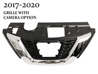 2017 2018 2019 2020 Nissan Rogue Front Bumper Upper Grille With Camera Option