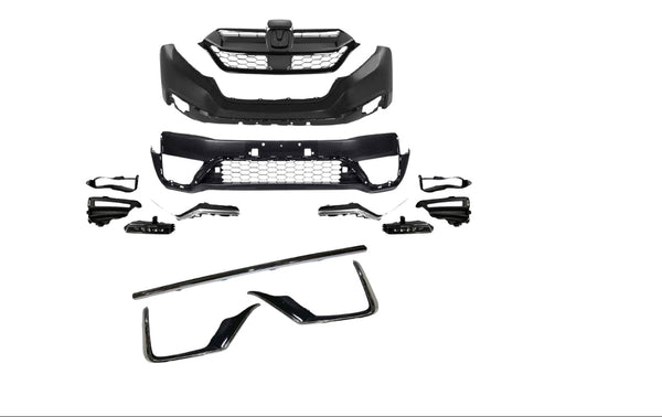 2020 2021 2022 Honda CR-V CRV Front Bumper Complete With BLACK Trim Molding 14X