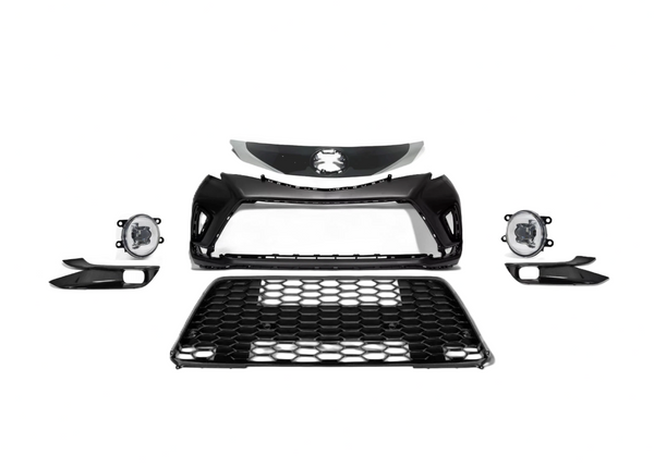 2021 2022 2023 2024 Toyota Sienna XSE Front Bumper Cover Grille Fog Light With Cover