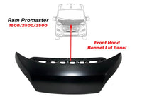 2023 2024 2025 Ram Promaster 1500 2500 3500 Front Hood Bonnet Lid Shell Panel