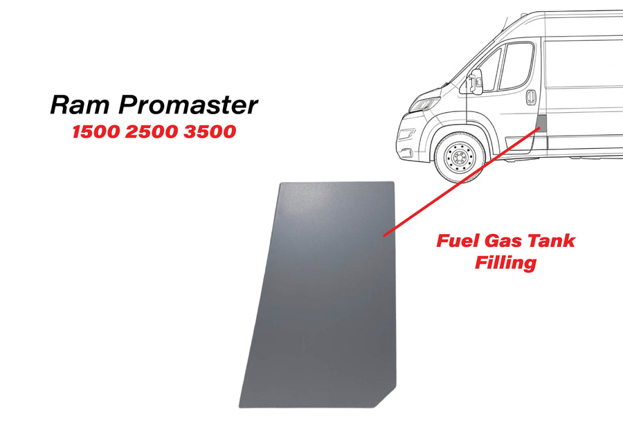 2014 2015 2016 2017 2018 2019 2020 2021 2022 2023 2024 2025 Ram Promaster 1500 2500 3500 Fuel Gas Tank Filling Door Cap Cover