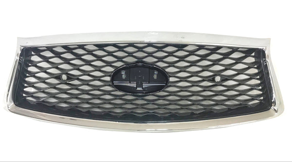 2018 2019 2020 2021 2022 2023 2024 Infiniti Q50 Q50s Front Bumper Upper Grille With Camera Option & Sensor Holes