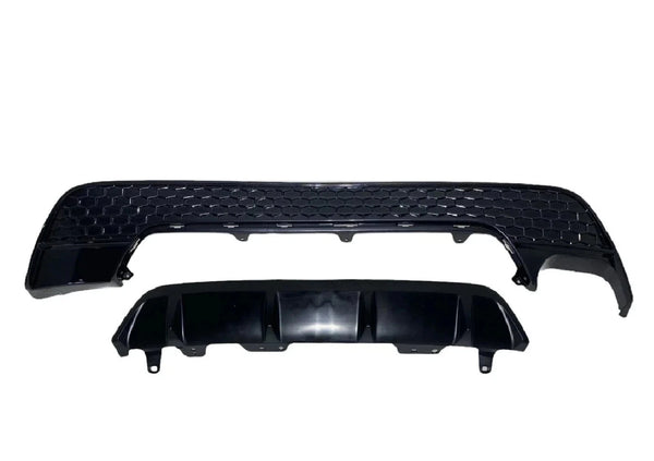 2020 2021 2022 Toyota Corolla XSE SE Rear Bumper Lower Valance With Molding Trim Gloss Black