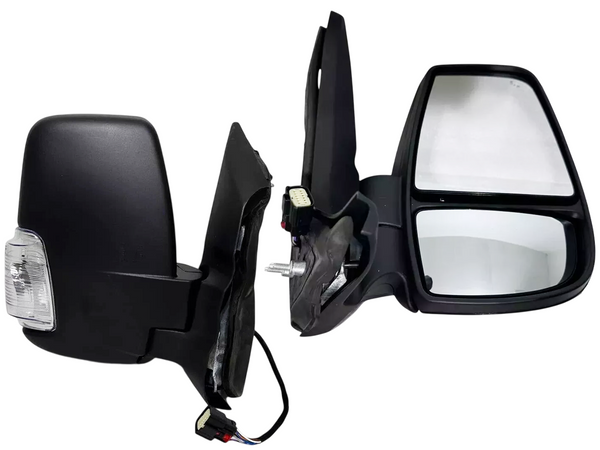 2020-2024 Ford Transit 150 250 350 350HD Right Front Door Power Side Rear View Mirror Heated Signal Manual Folding With BSM ( Blind Spot Monitoring )