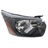 2015 2016 2017 2018 2019 2020 2021 2022 2023 2024 Ford Transit 150 250 350 350 HD Front Headlight Lamp Black Right Passenger Side