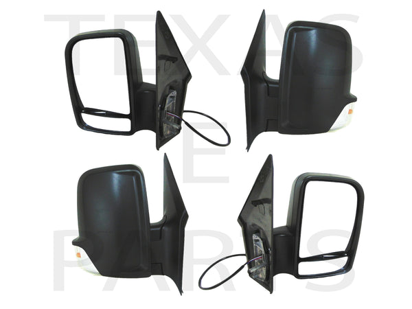 2006-2018 Dodge Mercedes-Benz Freightliner Sprinter Van Left & Right Side Rear View Mirror Short Arm Heated Signal