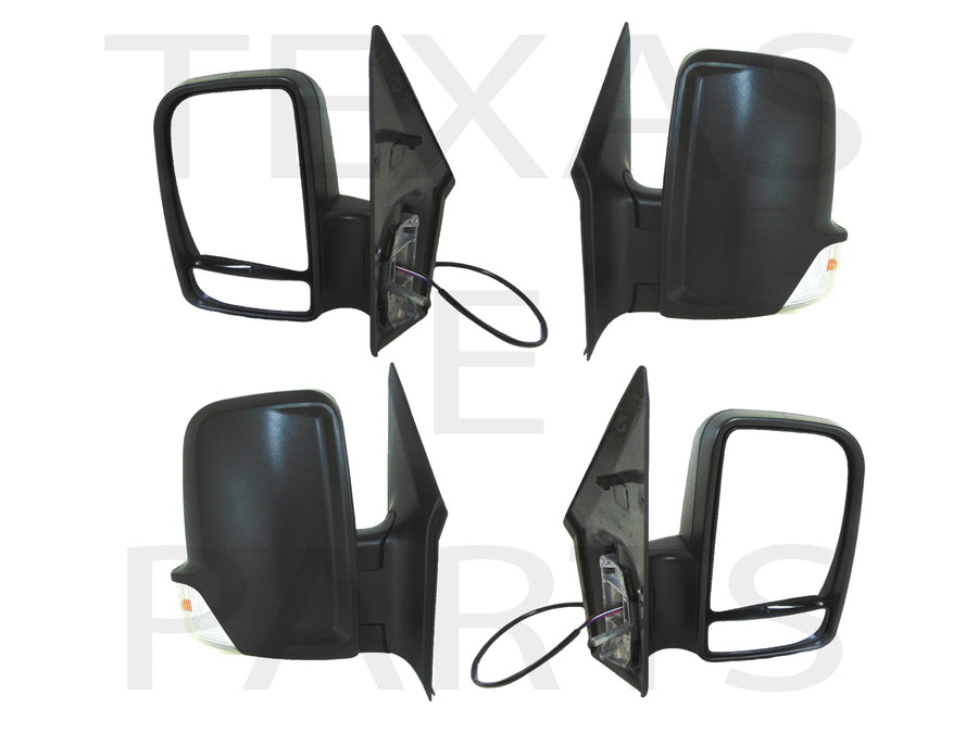 2006-2018 Dodge Mercedes-Benz Freightliner Sprinter Van Left & Right Side Rear View Mirror Short Arm Heated Signal