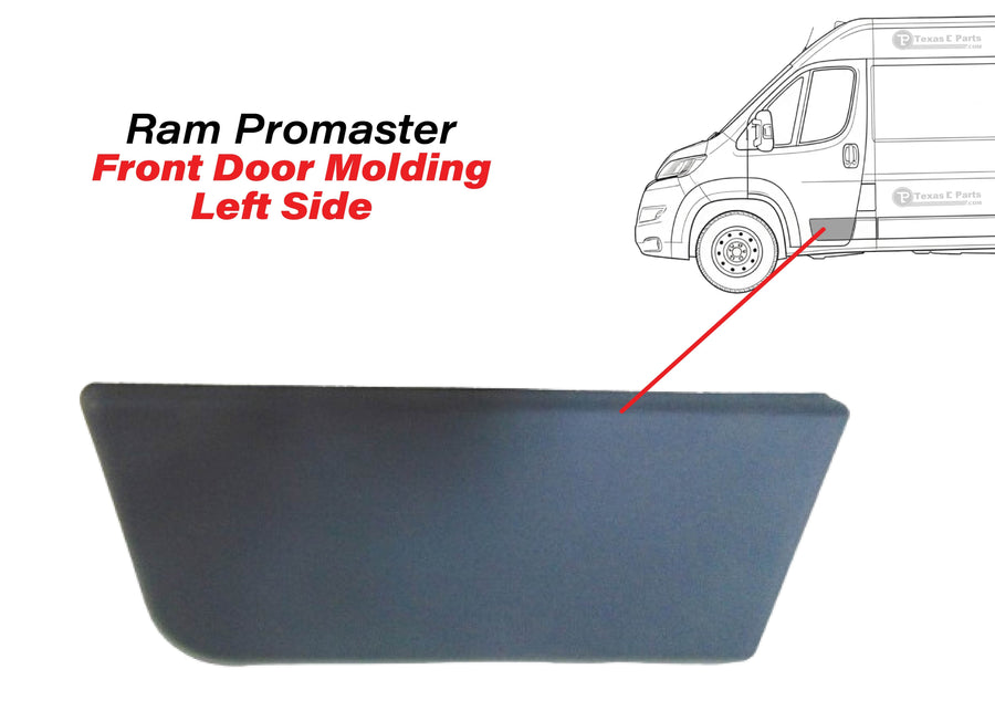 2014 2015 2016 2017 2018 Ram ProMaster 1500 2500 3500 Front Left Driver Door Side Molding Trim
