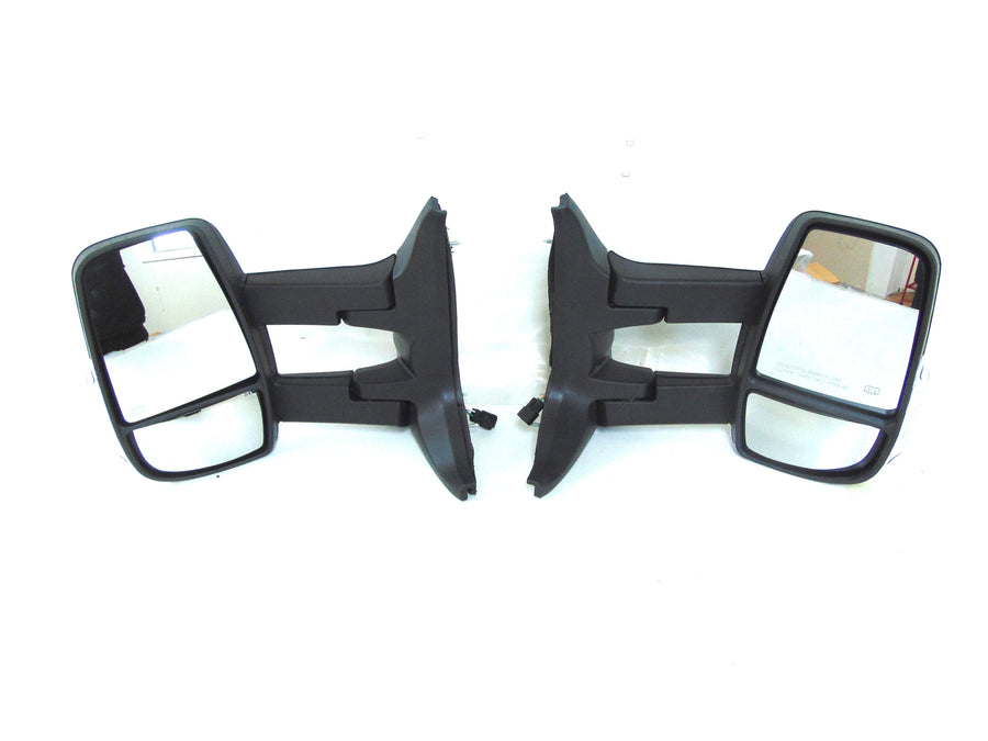 2015 2016 2017 2018 2019 2020 2021 2022 2023 2024 Ford Transit Left Right Front Door Side Rear View Mirror W Signal Long Arm Pair