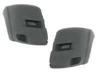 2014-2018 Ram Promaster 1500 2500 3500 Left Right Front Bumper Side End Cap Cover With Flare Gray Driver & Passenger Set - Bumper & Body Parts