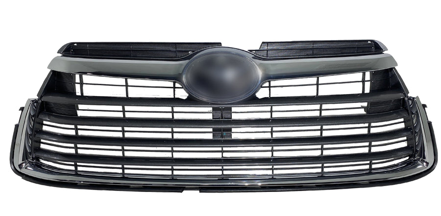 2014 2015 2016 Toyota Highlander Front Bumper Upper Lower Grille