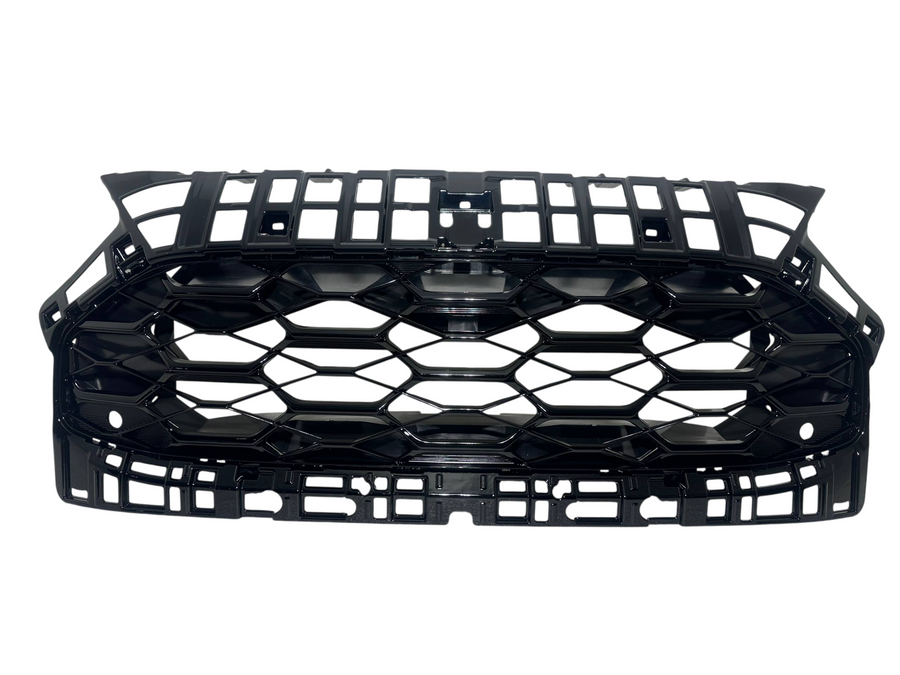 2023 2024 2025 2026 Honda HRV HR-V EX-L Front Bumper Upper Grille With Sensor Holes Honeycomb Gloss Black