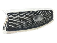 2018-2024 Infiniti Q50 Q50s Front Bumper Upper Grille With Camera Option &amp; Sensor Holes Chrome - Bumper & Body Parts