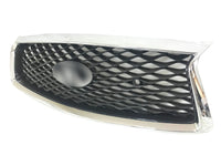 2018-2024 Infiniti Q50 Q50s Front Bumper Upper Grille With Camera Option &amp; Sensor Holes Chrome - Bumper & Body Parts