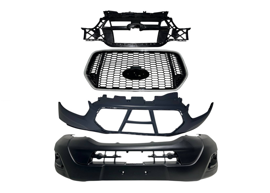 2021 2022 2023 Ford Transit 150 250 350 350HD Front Bumper Upper Lower Cover With Inner Bracket & Grille Honeycomb