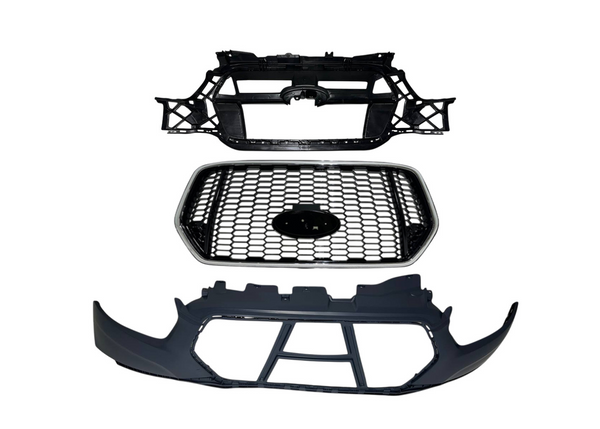 2021 2022 2023 2024 2025 Ford Transit 150 250 350 350HD Front Bumper Upper Cover With Inner Bracket & Grille Honeycomb