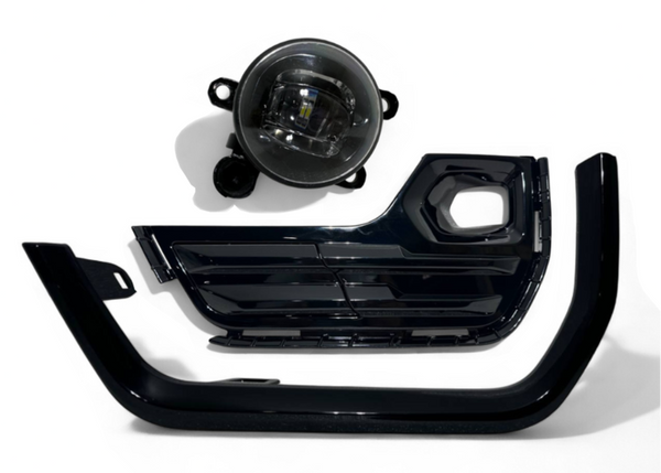 2022 2023 2024 GMC Terrain SLT Left Front Bumper Fog Light Lamp With Cover &amp; Molding Trim Gloss Black Driver Side