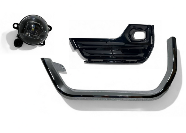 2022 2023 2024 GMC Terrain SLT Left Front Bumper Fog Light Lamp With Cover &amp; Chrome Molding Trim Driver Side
