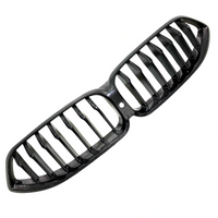 2019 2020 2021 2022 2023 2024 BMW 8 Series Front Bumper Upper Grille Black Carbon Fiber - Bumper & Body Parts