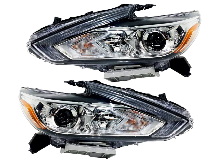 2016 2017 2018 Nissan Altima Headlight Lamp Front Left Driver Right Passenger Set