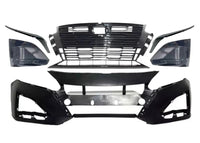2023-2025 Nissan Altima S SL SV Front Bumper Cover With Grille Fog Light Cover & Chrome Molding Trim - Bumper & Body Parts