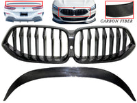 2019 2020 2021 2022 2023 2024 BMW 8-Series Front Bumper Upper Grille With Rear Trunk Spoiler Round - Bumper & Body Parts