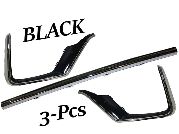 2020 2021 2022 Honda CR-V CRV Front Bumper Center Left Right Molding Trim Black