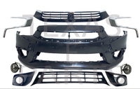 2016 2017 2018 2019 Mitsubishi Outlander Sport Front Bumper Cover Grille Fog Light Lamp Chromes Trims Complete - Bumper & Body Parts