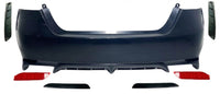 2018 2019 2020 2021 2022 2023 2024 Toyota Camry XSE SE Rear Bumper Cover With Left Driver & Right Passenger Reflector Side Trim Lower Molding 7-PCS