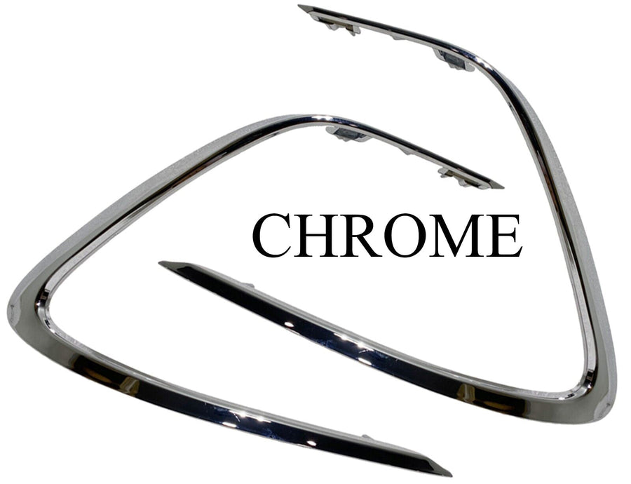 2021 2022 2023 Toyota Camry LE XLE Front Bumper Side Chrome Molding Trim Left Driver Right Passenger Set