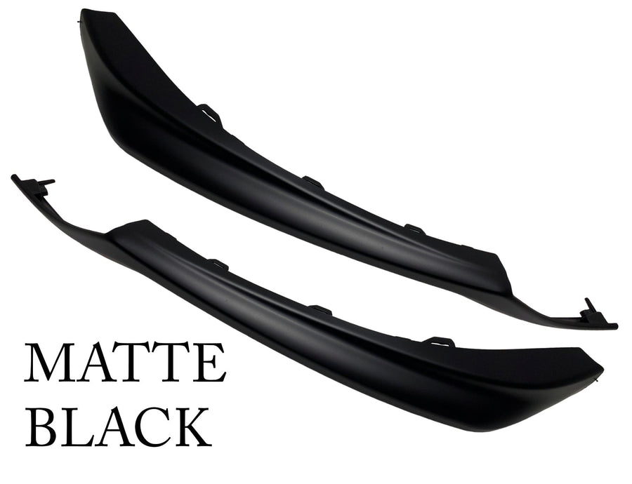 2021 2022 2023 2024 Toyota Camry XSE SE Front Bumper Side Lower Molding Trim Left Driver & Right Passenger Set Matte Black
