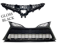 2021 2022 2023 Toyota Camry XSE SE Front Bumper Upper & Lower Grille Gloss Black Honeycomb - Bumper & Body Parts