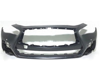 2018 2019 2020 2021 2022 2023 2024 Infiniti Q50 Q50s Sports Front Bumper Cover With Two Sensor Holes - Bumper & Body Parts