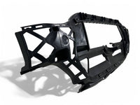 2020-2024 Ford Transit 150 250 350 350HD & E-Transit Front Bumper Upper Cover With Inner Bracket & Grille Black - Bumper & Body Parts