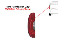 2015-2022 Ram Promaster City Rear Tail Light Lamp Left Driver Side - Bumper & Body Parts