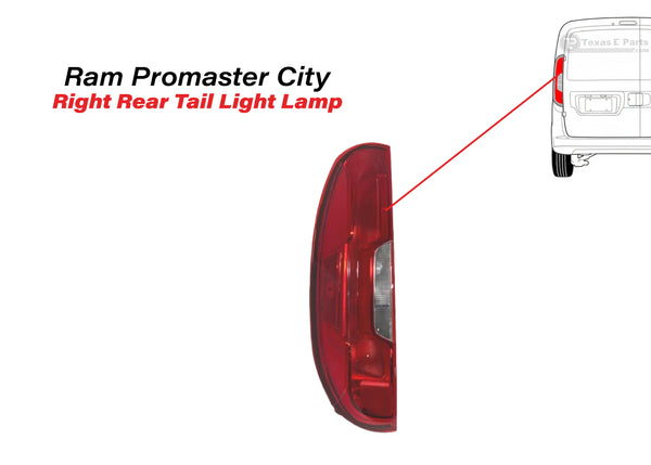 2015 2016 2017 2018 2019 2020 2021 2022 Ram Promaster City Rear Tail Light Lamp Left Driver Side