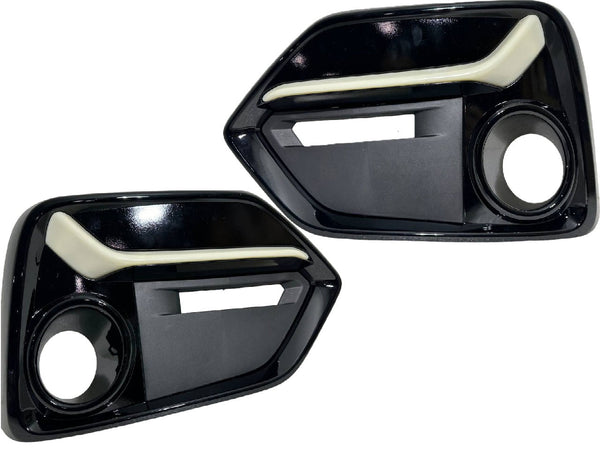 2020 2021 Honda Civic Hatchback Front Bumper Fog Light Cover Left Right Driver Passenger Set