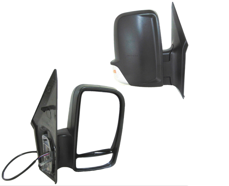 2006-2018 Dodge Mercedes-Benz Freightliner Sprinter Van Right Passenger Side View Mirror Short Arm Heated Signal