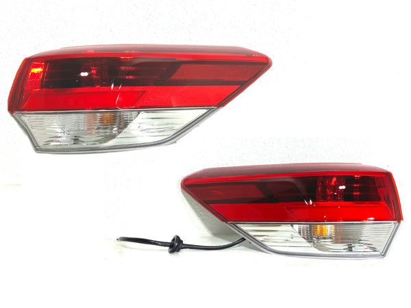 2018-2019 Toyota Highlander Rear Tail Light Lamp Outer Left Right Driver Passenger Set