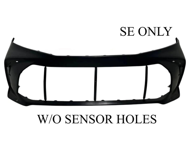 2025 Toyota Camry SE Front Bumper Cover Without Sensor Holes