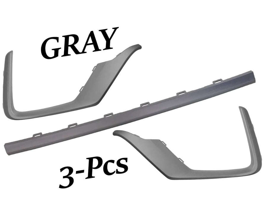 2020 2021 2022 Honda CR-V CRV Front Bumper Center Left Right Molding Trim Gray