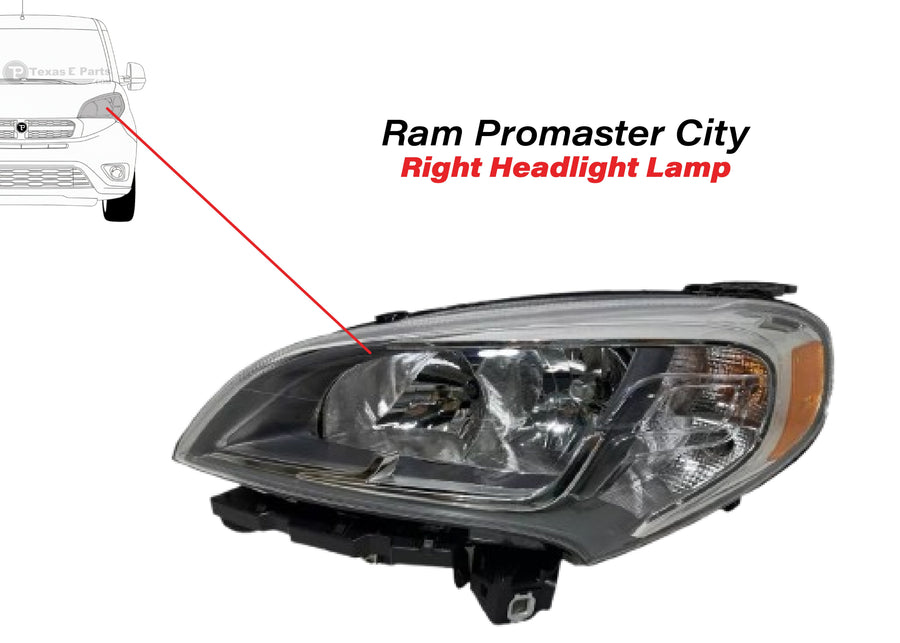 2015 2016 2017 2018 2019 2020 2021 2022 Ram Promaster City Headlight Lamp Front Left Driver Side