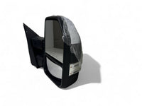 2017-2022 Ford F-250 F-350 Super Duty Left Right Front Door Side Rear View Mirror Heated Signal Puddle Light Power Adjustment With BSM (Blind Spot Monitoring) Chrome / Textured Driver & Passenger Set - Bumper & Body Parts