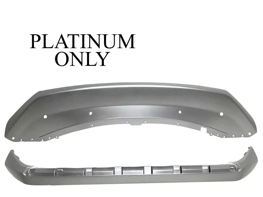 2021 2022 Nissan Rogue Platinum Front Bumper Lower Valance Cover Silver Painted