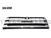 2017 2018 2019 Toyota Highlander Front Bumper Lower Grille Silver With Tow Covers - Bumper & Body Parts