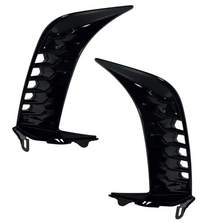 2025 Toyota Camry SE Front Bumper Cover Without Sensor Holes With Upper Lower Grille Side Molding Trim Brackets Gloss Black Set - Bumper & Body Parts